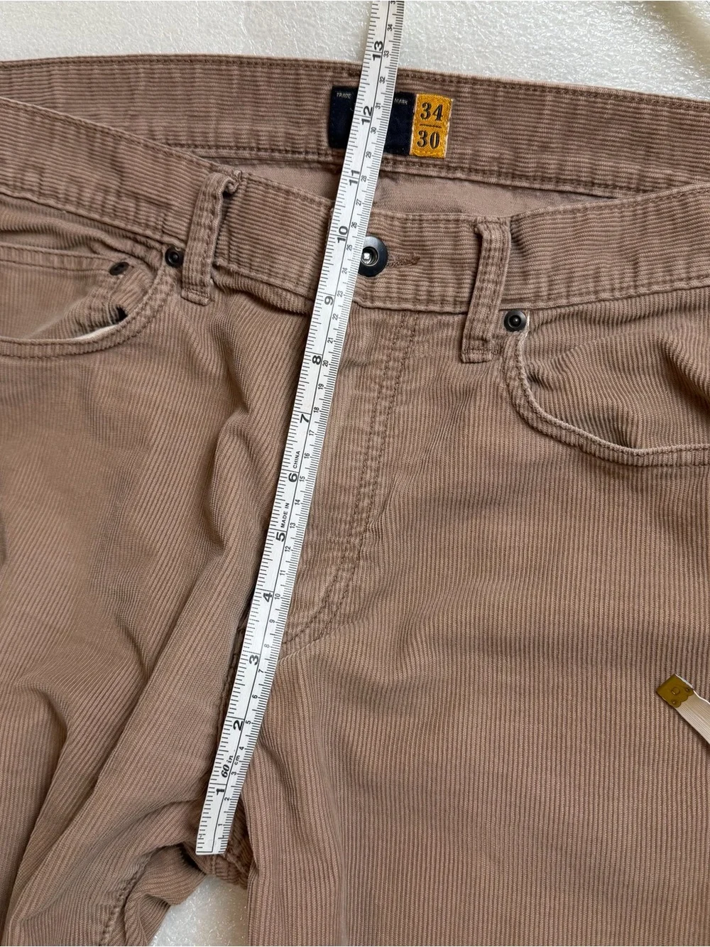 J Crew 1040 Athletic Taper Cotton Corduroy Pants Mens 34x30 Office Party Note N